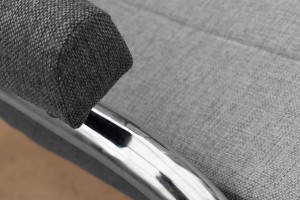 Metall-Sessel Lile Grau/Graphit