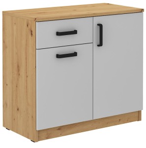 Schubladenkommode Malta 820 2D 1S Grau/Eiche Artisan