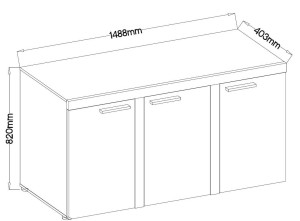 Rumba Kommode BJ22 3D Beton