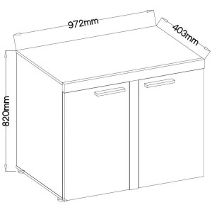Rumba DL21 2D Kommode Eiche Lefkas