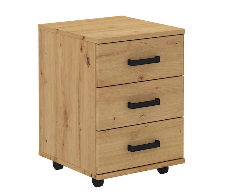 Schubladenblock mit Schubladen auf Rollen Malta 201 Eiche Artisan