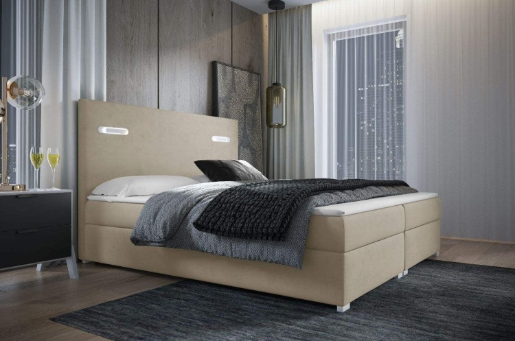 Boxspringbett Anthony 180x200 Beige