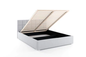 Doppelbett mit Matratze Santiago 160x200 Grau/Weiß