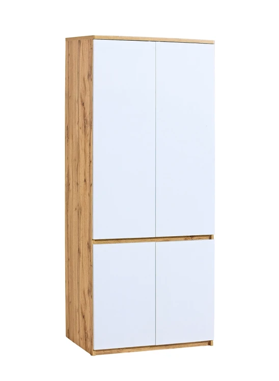Garderobe 80 cm Arca 01 Eiche Wotan/Weiß