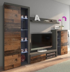 Nachttischmöbel Rumba OLDMAT01 Old Style/Matera + LED