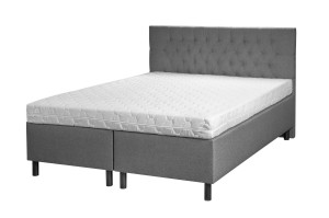 Hotelbett BOX 30 mit Kopfteil kombiniert 180x200 + Matratze Grau