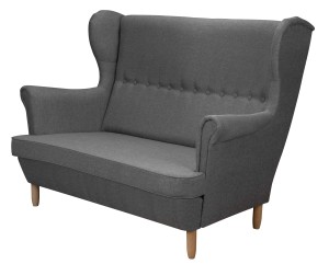 Set aus uszak Sofa + 2x Sessel Graphit