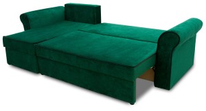 Ecksofa Trevor und Sessel Dunkelgrün