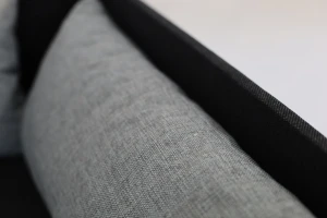 Einzelbett mit Box Hirek 80x180 Schwarz/Grau