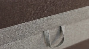 Einzelbett mit Box Hirek 80x200 Braun/Beige