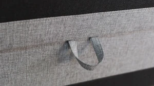 Einzelbett mit Box Hirek 80x200 Schwarz/Grau