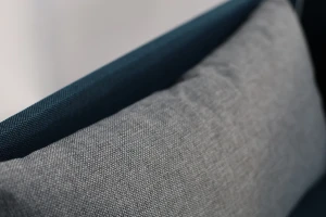 Einzelbett mit Box Hirek 90x200 Türkis/Grau