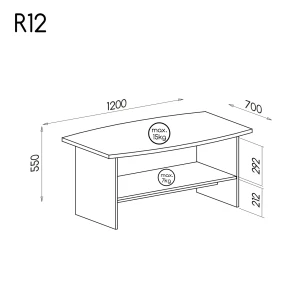 Couchtisch Romero R12 Eiche Canyon/Arusha