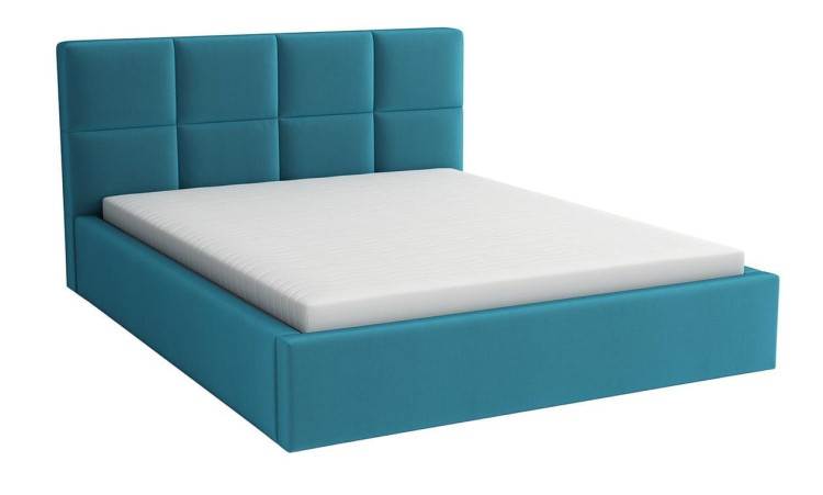 Doppelbett 140x200 mit Matratze - Alaska Turquoise