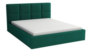 Doppelbett 180x200 mit Matratze - Alaska Dunkelgrün