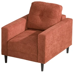 Moderner Sessel auf Beinen für das Wohnzimmer Costa Rot