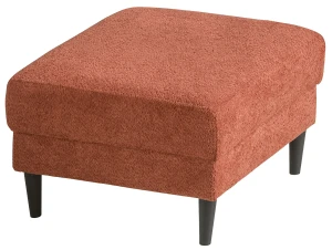 Großer moderner Fußhocker Costa Rot