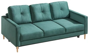 Ausklappbares Sofa Costa Green für das Wohnzimmer mit Schlaffunktion
