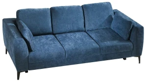 Wohnzimmersofa mit Schlaffunktion und Staukasten Imperia Blau