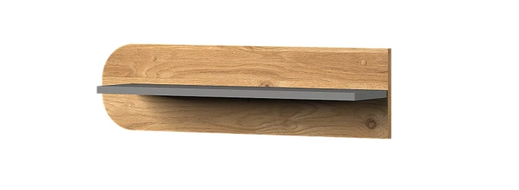 Hängeregal für Jugendzimmer Carini CA10 Eiche Nash/Weiß Brillant/Graphit