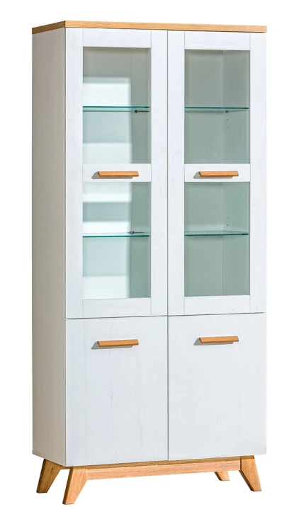 Wohnzimmerschrank 85 cm Sven SV3 Nash Eiche/Andersen Kiefer