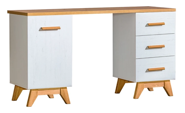 Schreibtisch für Jugendzimmer 140 cm Sven SV12 Nash Eiche/Kiefer Andersen
