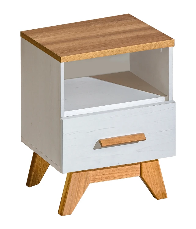 Schlafzimmer Nachttisch 45 cm Sven SV15 Nash Eiche/Andersen Kiefer