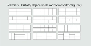 Wandpolster 3D 60x30 anthrazit