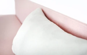 Einzelbett mit Box Hirek 90x200 Rosa/Grau