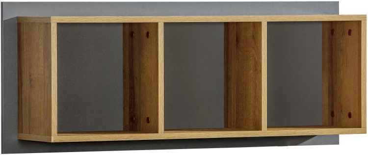 Hängebücherregal 104,5 cm für Jugendzimmer Verso W12 Eiche Riveria