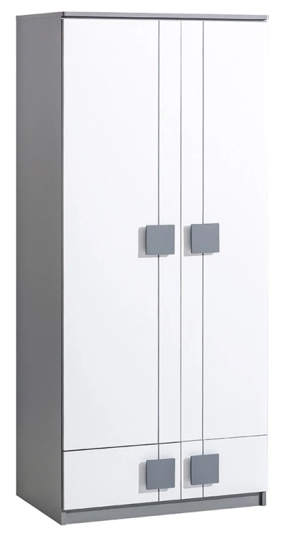 Garderobe 80 cm Gumi G1 Weiß/Antrazit