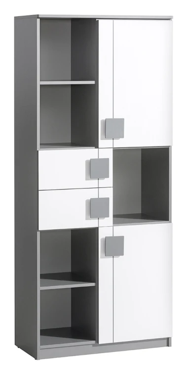Regal 80 cm Gumi G2 Weiß/Antrazit