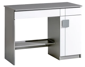 Schreibtisch 110 cm Gumi G6 Weiß/Antrazit
