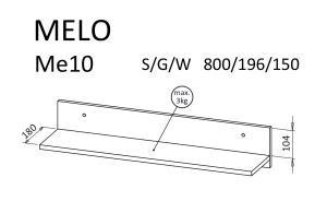 Wandregal Melo ME10 Kaschmir