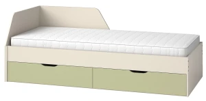 Jugendbett mit Matratze 90x200 Melo ME9 Cashmere Avocado