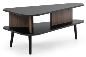 Couchtisch 100 cm Pinelli PN-02 Schwarz Graphit/Kapitäne Deck