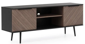 RTV Schrank für Wohnzimmer 150 cm Pinelli PN-04 Black Graphite/Captains Deck