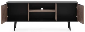 RTV Schrank für Wohnzimmer 150 cm Pinelli PN-04 Black Graphite/Captains Deck