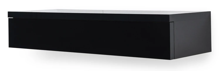 Hängender Schminktisch100 cm Navene NV-02 Schwarz Glanz/Matt