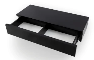 Hängender Schminktisch100 cm Navene NV-02 Schwarz Glanz/Matt