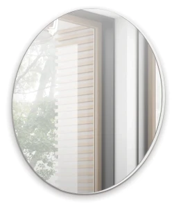 Runder Spiegel für Schminktisch 70 cm Navene NV-01 White Mat
