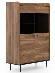 Vitrine Vasina VS10 für das Wohnzimmer mit LED Brandy Castello