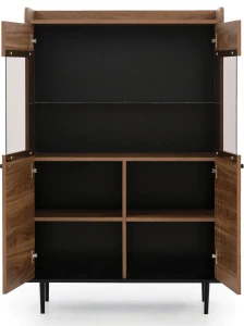 Vitrine Vasina VS10 für das Wohnzimmer mit LED Brandy Castello