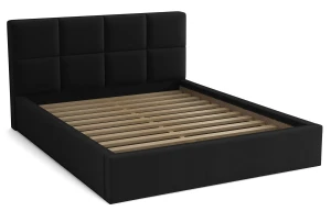 Doppelbett 140x200 mit Matratze - Alaska Black
