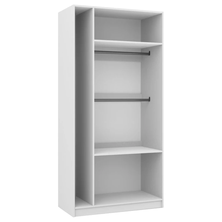 Garderobenschrank 100 cm offen FOXEN Weiß