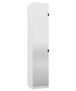 Garderobe mit Spiegel und Verlängerung 50 cm FOXEN Weiß