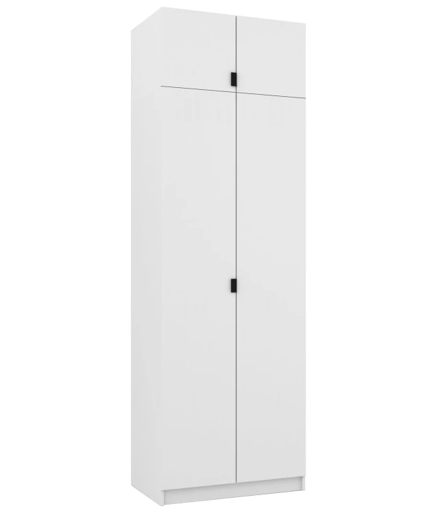 Garderobe mit Erweiterung 80 cm Weiß