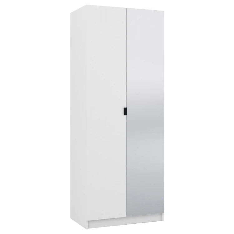 Garderobe mit Spiegel 80 cm FOXEN Weiß