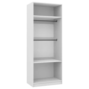 Garderobe mit Spiegel 80 cm FOXEN Weiß