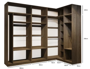 Garderobe mit Spiegel 100 cm FOXEN Cashmere